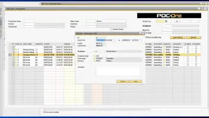 pdc-one production time details tracking